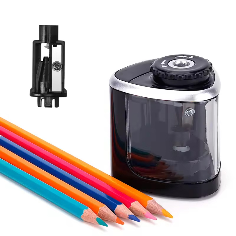 Electric Pencil Sharpener Usb - 電池式電動鉛筆削り器 ポータブル自動鉛筆削り器 6mm-8mm 学生、アーティスト、家庭、学校、オフィスでの使用に最適