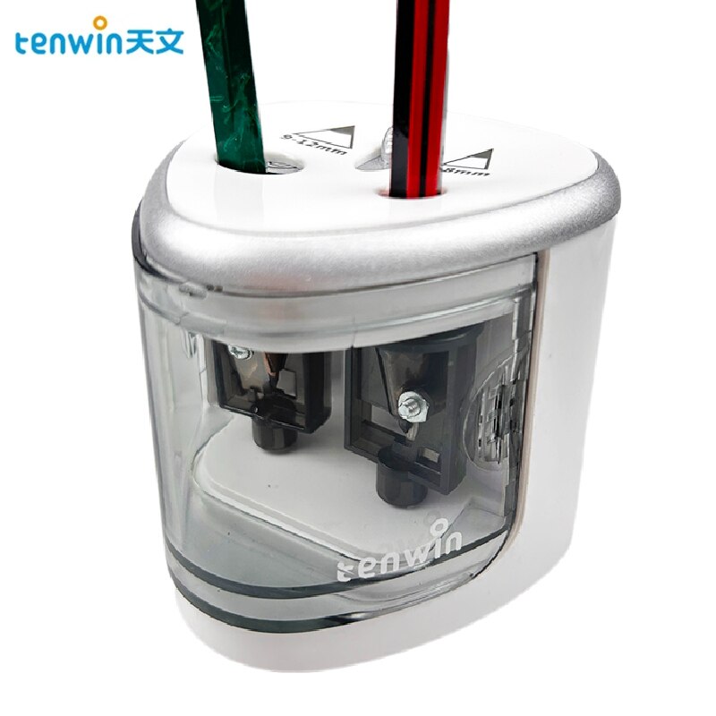 Electric Pencil Sharpener Usb - 電動自動鉛筆削り 2 穴スイッチシャープナー文具ホームオフィス学用品