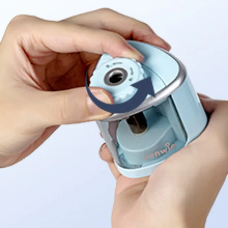 Electric Pencil Sharpener Usb - 子供や学生、家庭、オフィス、学校で使える、電池式の携帯用電動鉛筆削り。文具用品。