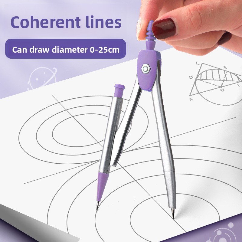 学生向けの8点セットの幾何学ツールセット。数学用コンパス、分 - Math Geometry Set With Compass のレビューと価格
