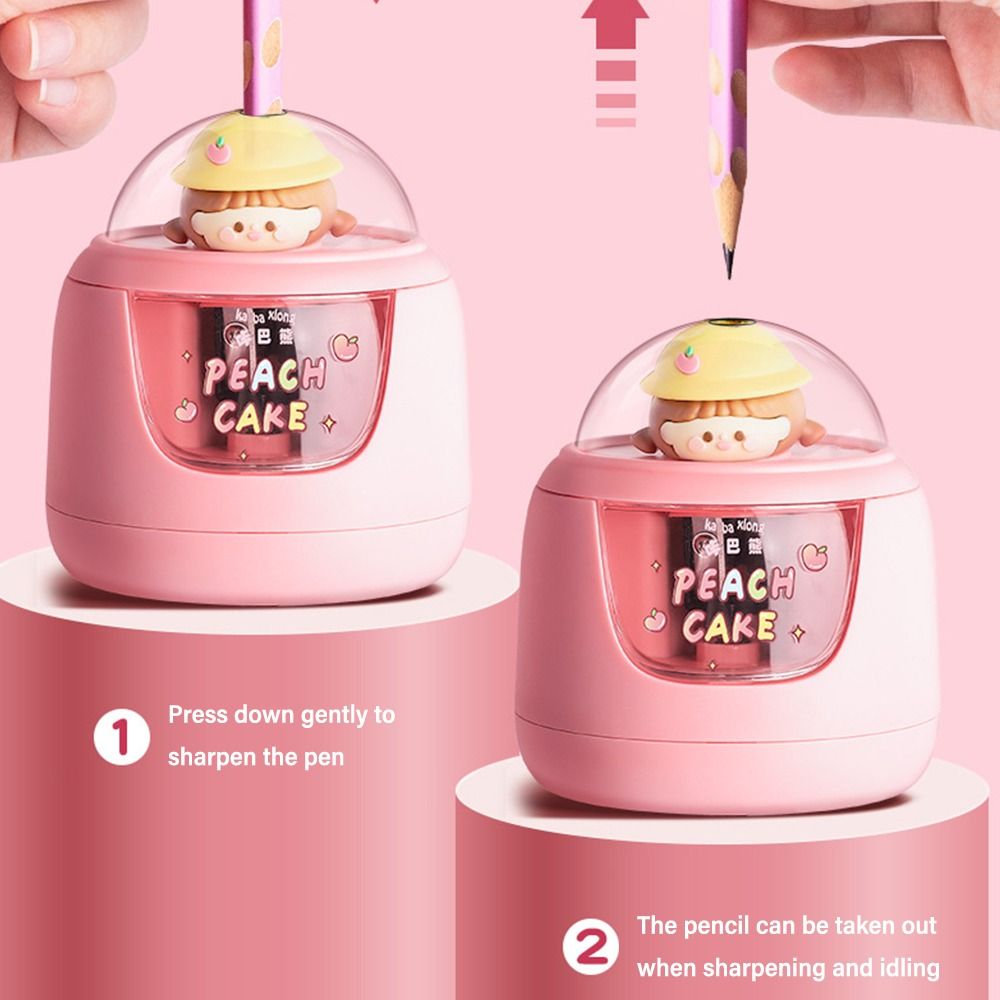 かわいい漫画バッテリー充電電動鉛筆削りスイッチ自動鉛筆削りク - Electric Pencil Sharpener Usb のレビューと価格